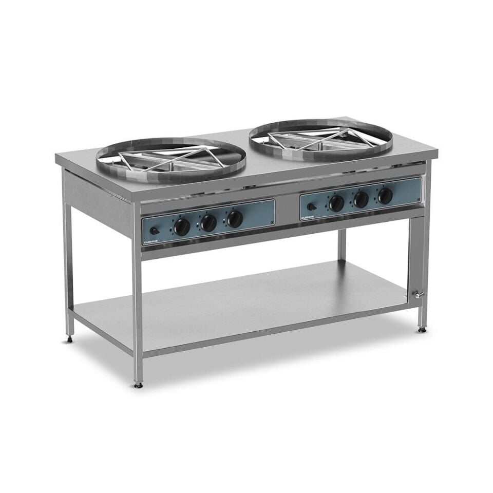 Börek Pişirme Ocağı Motorlu İkili Gazlı  - KZ.BPG.02