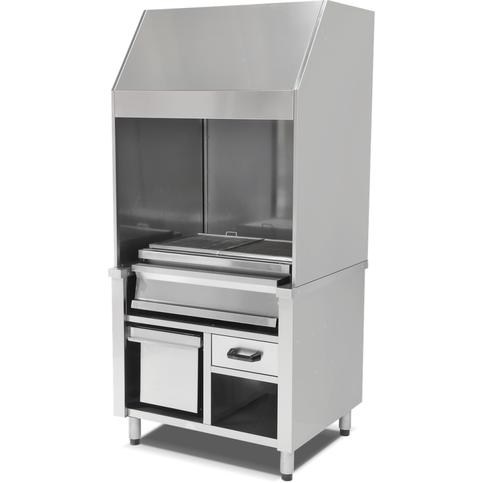 Duvar Tip Kömürlü Izgara 80 Cm - RVL.OCK.010-W