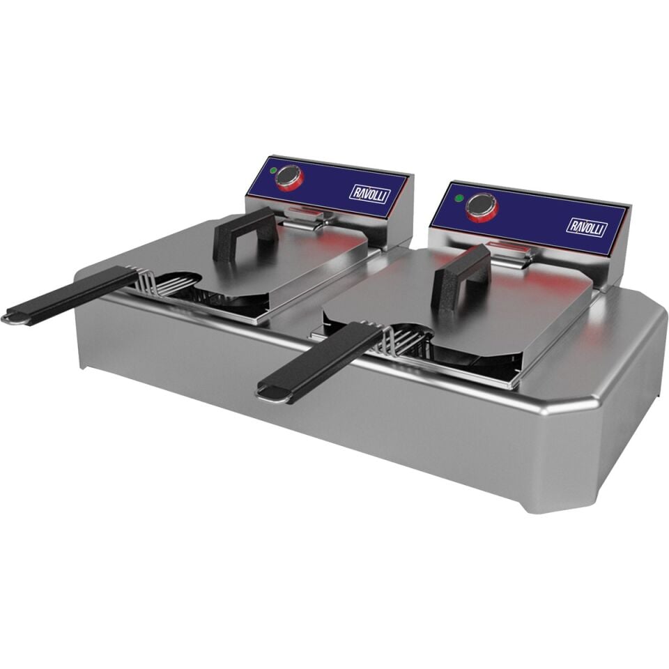 Mini Set Üstü Fritöz İkili 10 Lt - RVL.SFE.020