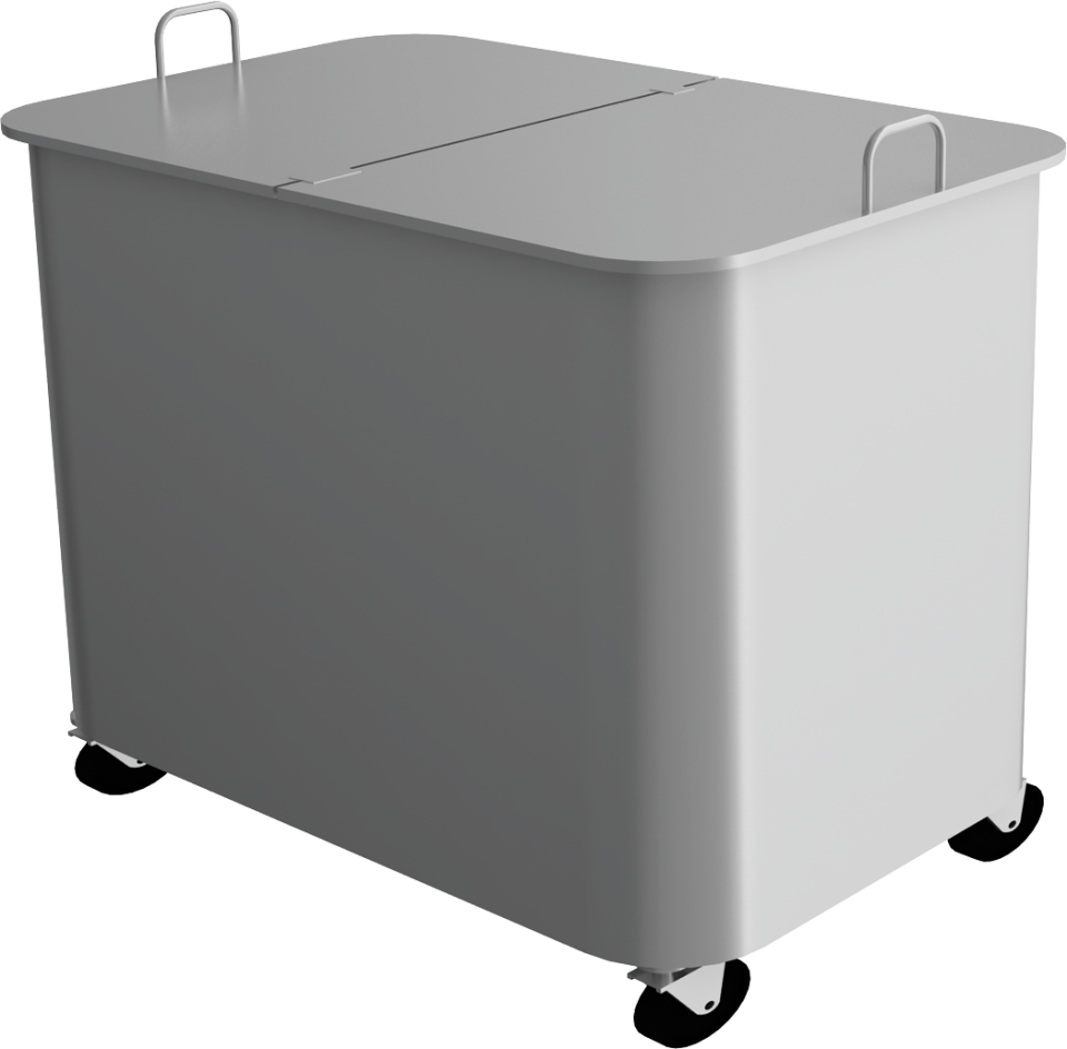 Erzak Arabası Çift Kapaklı 84X54X58 - EMP.ECK.3.8454-58