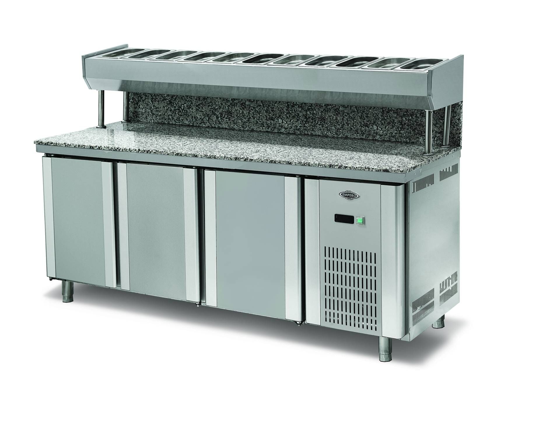 Pizza Ve Salata Hazırlık Buzdolabı 3 Kapılı Granitli - EMP.200.80.01-PSYG