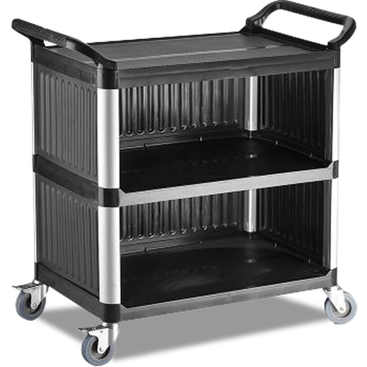 Plastik Servis Arabası Monoblok 3 Katlı - RVL.PSV.03-K