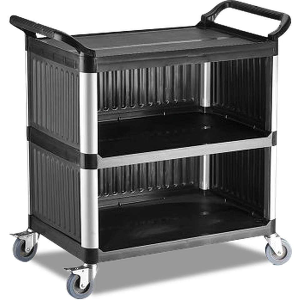 Plastik Servis Arabası Monoblok 3 Katlı - RVL.PSV.03-K