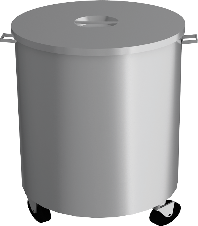 Çöp Arabası Yuvarlak Q:40X40 - EMP.CY.01